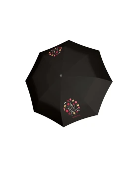DOPPLER Magic Fiber Paris je Taime - dámský/pánský plně automatický deštník černá 7441465P04