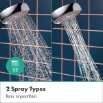 HANSGROHE - Activera S Set sprchové hlavice, tyče a hadice, 2 proudy, EcoSmart+, Water Boost, chrom 28864000