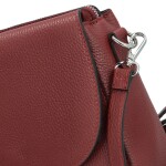 Dámská trendy kožená crossbody kabelka Eva, vínová