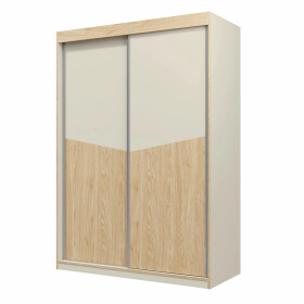 FRONTI Šatní skříň ASTON 150 - dub + béžová 20835