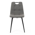 Jídelní židle, šedá, látka, DCL-V2017 GREY2