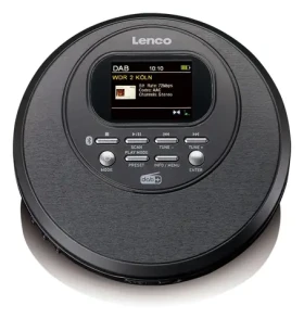 Lenco CD-500BK černá / Přenosný CD přehrávač / MP3 / DAB+ / FM / 3.5mm (CD-500BK)