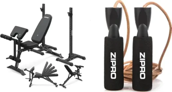 Zipro Superset Cvičební lavice + švihadlo / nosnost uživatele 120 kg (8426540)