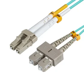MicroConnect Optical Fibre Cable LC/SC Multimode duplex OM3 3m modrá (FIB422003)