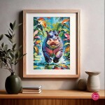 Puzzle Cherry Pazzi 500 dílků - Šťastný hroch