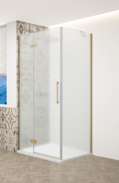 GELCO - TRINITY GOLD obdélníkový kout 1100x1000 levý, matné sklo, GT5610-11ML-G GT5610-11ML-G