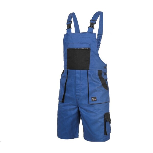 CXS Montérkové kraťasy DENIS s náprsenkou pánské modro-černé 62 modro-černé