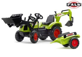 Traktor šlapací Claas Arion 430 s nakladačem, rypadlem a vlečkou, Falk, W012721