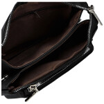 Trendy dámská koženková crossbody kabelka Aksila, černá