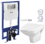 JIKA předstěnový instalační 8 cm systém bez tlačítka + WC CERSANIT CLEANON CARINA + SEDÁTKO H894652 X CA2