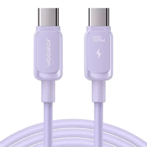Joyroom S-CC100A14 Nabíjecí kabel USB-C (M) - USB-C (M) 100W 1.2m fialová (S-CC100A14 1.2m-Purp)