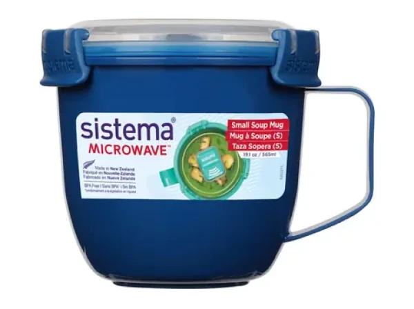 Sistema Microwave Small Soup Mug Hrnek na polévku 565 ml modrá (8592001423473)