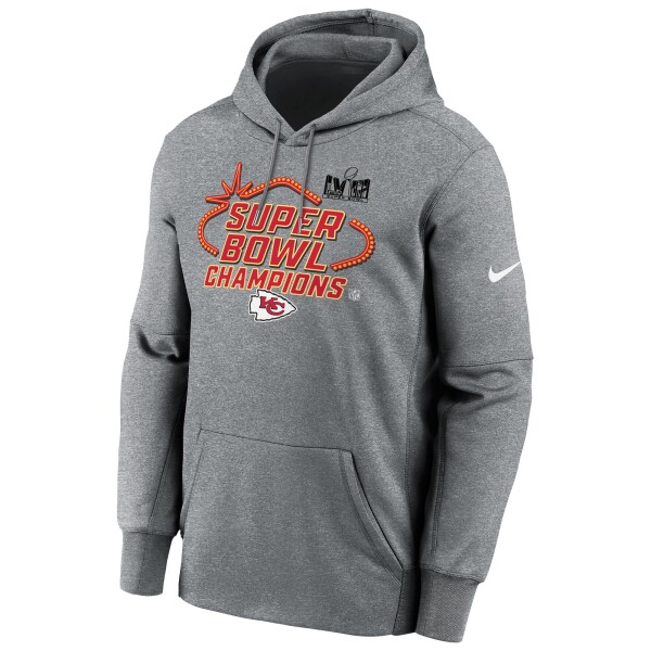 Nike Pánská mikina Kansas City Chiefs NFL Super Bowl LVIII Champions Locker Room Hoodie Velikost: XL