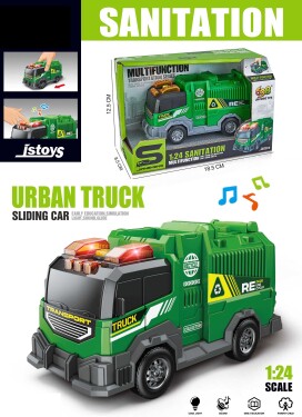 Auto popelářské s efekty 16 cm