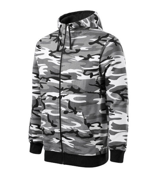 Camo Zipper mikina pánská camouflage gray 3XL