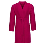 Vaflový župan VOSSEN do sauny, CRANBERRY, unisex - vel. S
