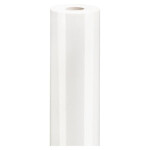 Lesklý dárkový balicí papír, šířka 70cm, délka 25m, bílý