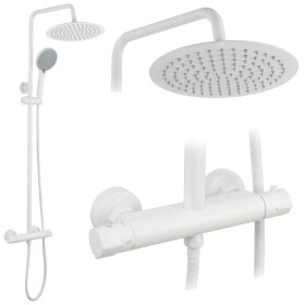 REA - Sprchová sada bez výtoku s termostatem Lungo White REA-P6731