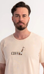 Pánské pyžamo šortky Coffee béžová L