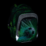 Školní batohový 3-dílný set Bagmaster LUMI 25 B FOTBAL (batoh,penál,sáček na cvičky)