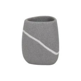 MSV ZEN kelímek do koupelny šedý / polyresin (3700703955412)