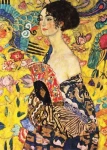 ENJOY Puzzle Gustav Klimt: Dáma s vějířem