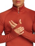 ICEBREAKER Mens 260 ZoneKnit LS Half Zip, Java/Agate/Cb (vzorek) velikost: M