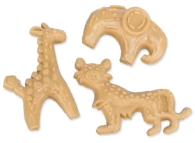 TRIXIE Pamlsky Safari veganské mix barev / Pro psy / Tvar zvířátek / Bez lepku / 28 g (G14-614321)