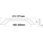 Siro Nábytková úchytka 2267 rozteč: 320mm chrom lesk (S12010)