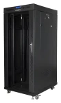 Lanberg FF01-8037-12BL černá / Stojanový rozvaděč / 19" / 37U / 800x1000 mm / Skleněné dveře / LCD displej (FF01-8037-12BL)