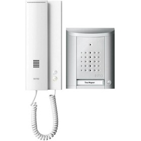 Ritto by Schneider Entravox domovní telefon kabelový kompletní sada pro 1 rodinu stříbrná