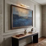 Koupelnové nástěnné LED svítidlo APP1876-1W 60cm BRUSH GOLD OSW-66031