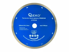 GEKO G78334 / Řezný kotouč diamantový celoobvodový / 250 x 10 x 22.2 mm (G78334)