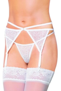 Dámský podvazkový pás SoftLine collection 3318 bílý