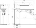 SLEZAK-RAV - Vodovodní baterie bidetová NIL - zlatá růžová - lesklá, Barva: ZLATÁ RŮŽOVÁ - lesklá , Povrchová úprava: PVD, Rozměr: 1/2'' NL244.5ZRL