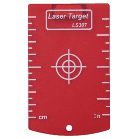 Cílová destička pro laserový paprsek, magnetická, červená, KAPRO 845
