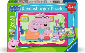 Puzzle Prasátko Peppa 2x24 dílků