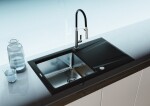 DEANTE - Prime grafit metalic - Granitovo - ocelový dřez, 1 - bowl s odkapávačem ZSR_G113