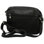 Luxusní dámská kožená crossbody kabelka Katana Dayana, černá