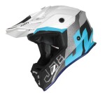 Moto přilba Just1 J38 Korner světle modro/bílá - L