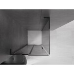 MEXEN/S - Velar L sprchový kout, posuvné dveře 120 x 120, grafit, černá 871-120-120-43-70