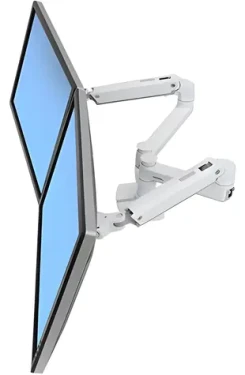ERGOTRON LX Dual Side-by-Side Arm bílá / Stolní rameno pro 2 LCD / Do 27" / VESA 75x75, 100x100 / Nosnost 22,7 kg (45-491-216)