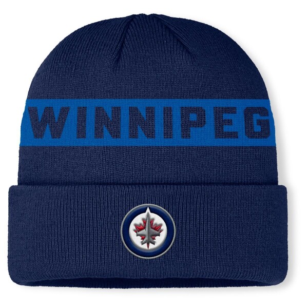 Fanatics Pánská zimní čepice Winnipeg Jets NHL Authentic Pro A/Cap Cuffed Beanie