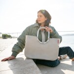 Nákupní taška Reisenthel Loopshopper L Herringbone sand