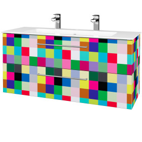 Dřevojas - Umyvadlová skříňka GIO SZZ2 120 - Individuální odstín dle RAL/NCS / Úchytka T04 / Individuální odstín dle RAL/NCS 406905E