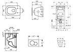 GEBERIT - Duofix Set předstěnové instalace, klozetu a sedátka Ideal Standard Tesi, tlačítka Sigma30, chrom mat/chrom SANI11CD2108