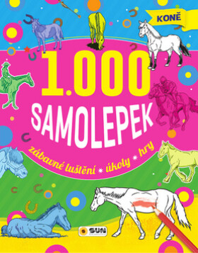 Koně 1000 samolepek