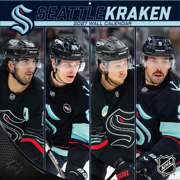 JF Turner Kalendář Seattle Kraken NHL 2027 Wall Calendar
