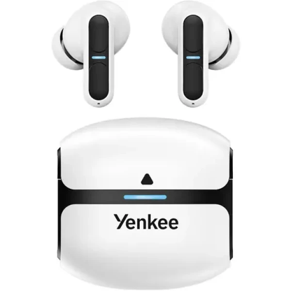 YENKEE YHP 09BT WE TWS EVEPODS PRO bílá / bezdrátová sluchátka / mikrofon / ENC / Bluetooth 5.3 (8590669373567)