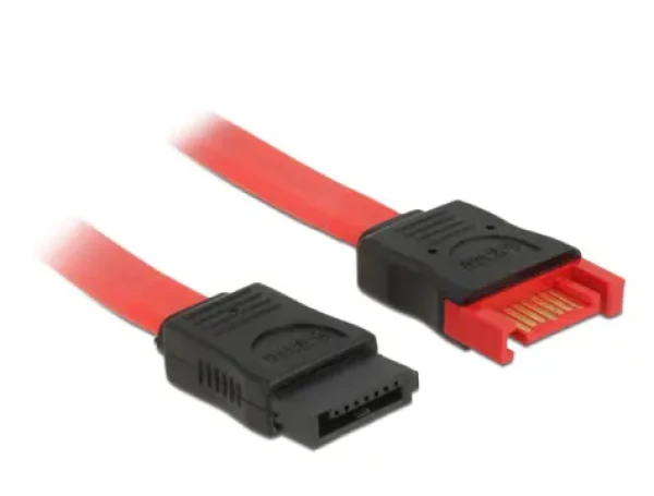 Prodlužovací kabel SATA 6 Gb/s samec SATA samice / 20 cm / červený (83952)